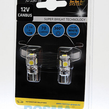 LED W5W 12V 70Lumens Bosma